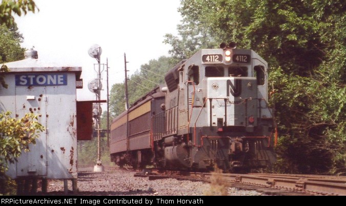 NJT's noon day train to Phillipsburg, NJ is seen returning